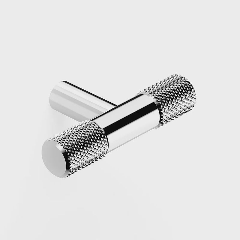 Cabinet Hardware - T-Bar Pull End Knurl