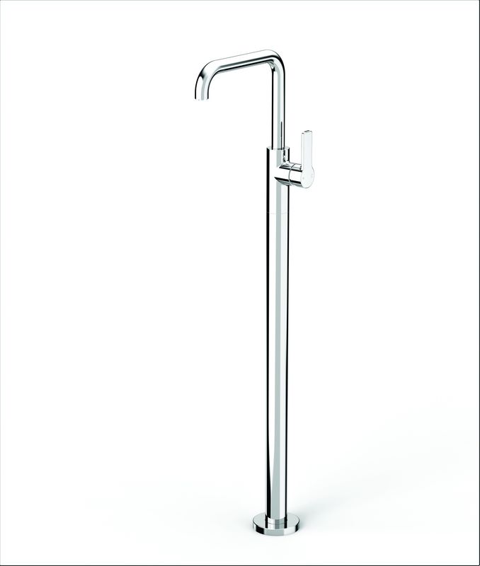 Zeos Floor Bath Mixer - Square