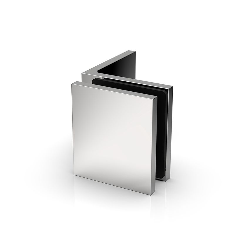 Shower U Bracket Glass-to-Wall 90 Degree