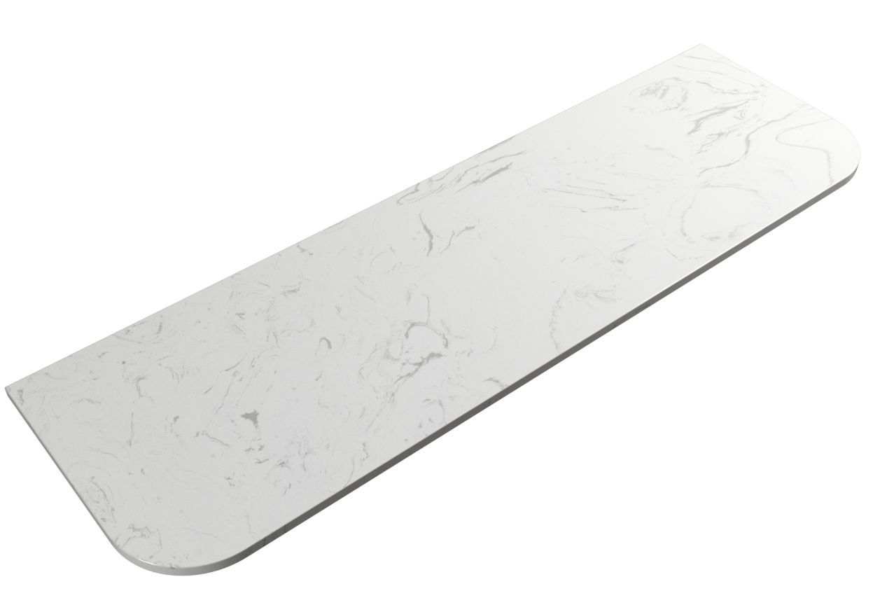 Curva Wall Hung Vanity, Size: 750mm, Top: Cato Flat Stone Top