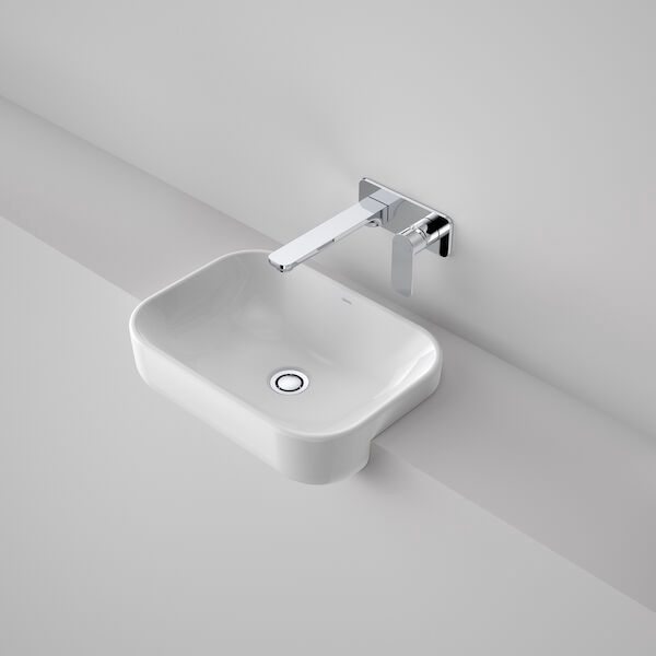 Luna Semi Recessed Basin Without Tap Landing