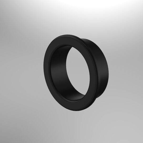 Caroma Overflow Dress Ring, Finish: Matte Black