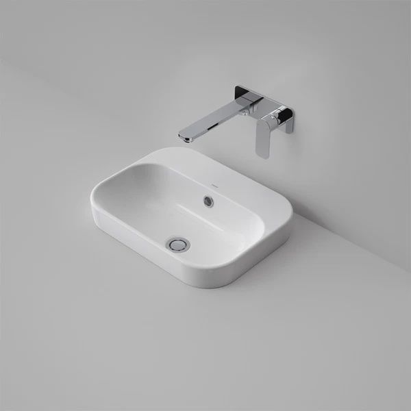 Luna Inset Basin With Tap Landing, Option: No Tap Hole