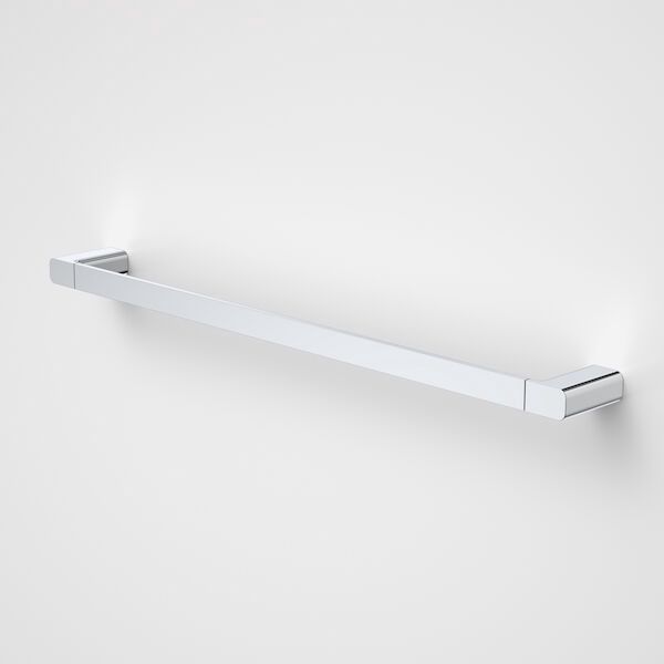 Luna Single Towel Rail, Finish: Chrome, Size: 630mm