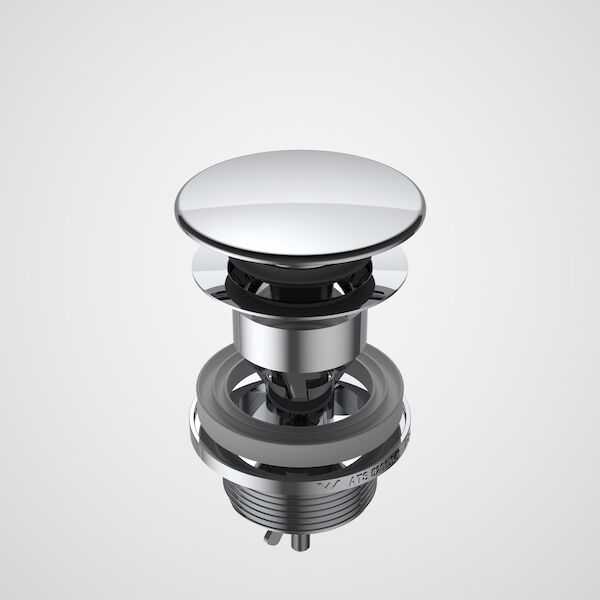 Urbane II Basin Dome Pop-Up Plug &amp; Waste, Finish: Chrome