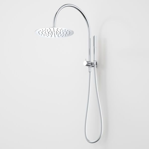 Liano II Compact Twin Shower with Overhead, Finish: Chrome