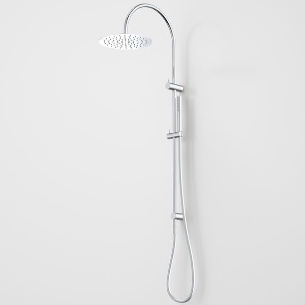 Liano II Rail Shower with Overhead, Finish: Chrome