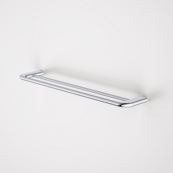Contura II Double Towel Rail, Finish: Chrome, Size: 620mm