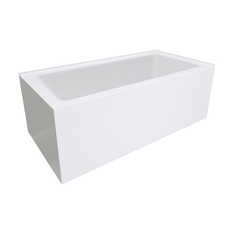 Sentor Acrylic Corner Bath with Overflow, 1650mm