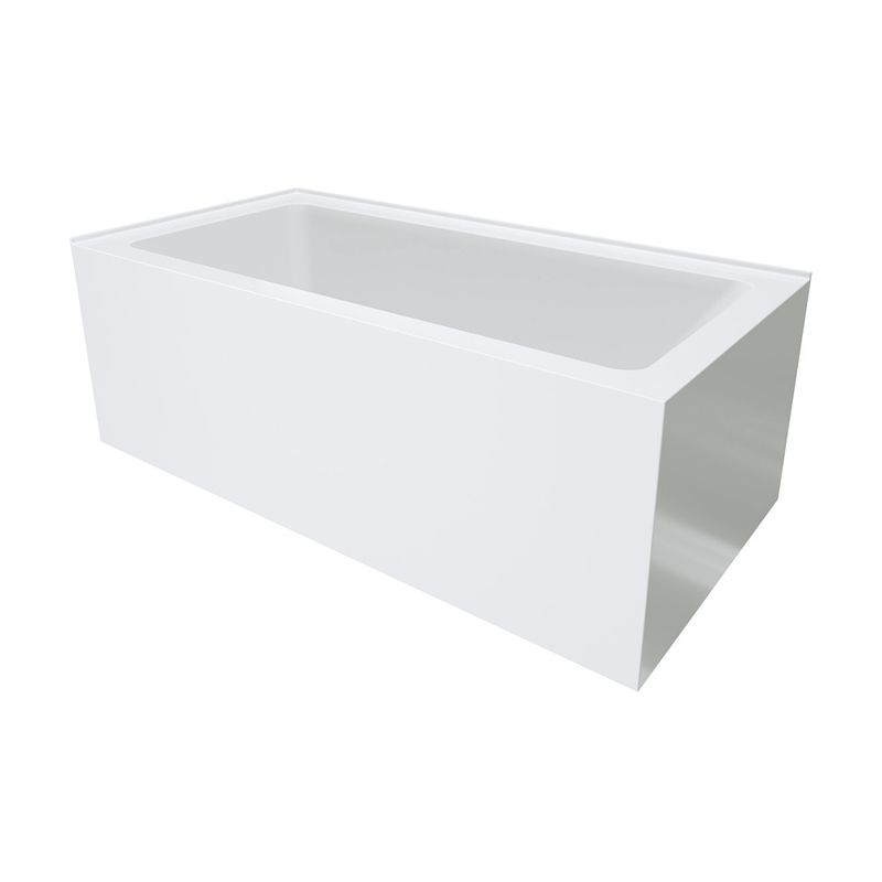 Sentor Acrylic Corner Bath with Overflow, 1650mm