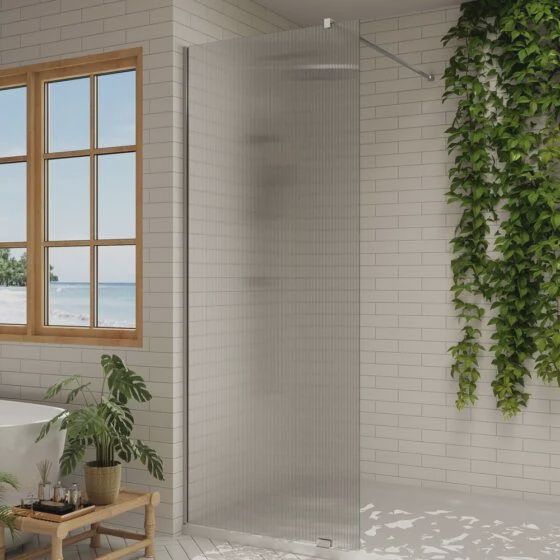 Alpine Fluted Walk-In Glass