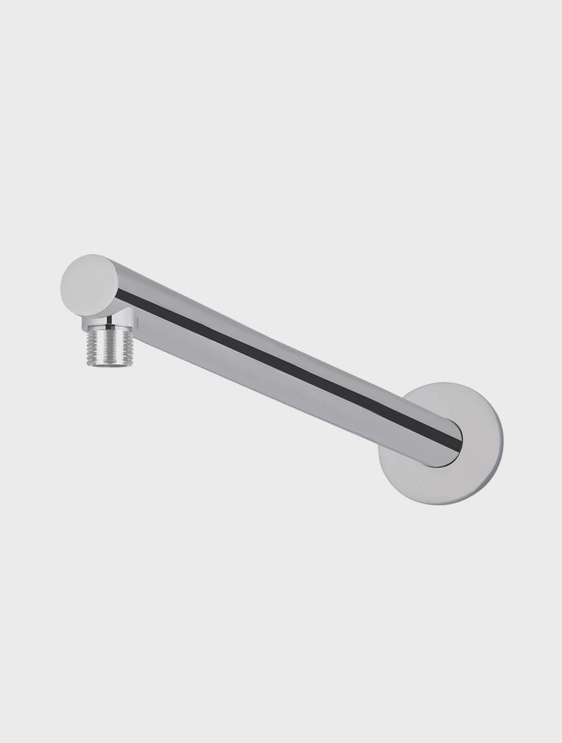 Round Wall Shower Arm 400mm, Finish: Chrome