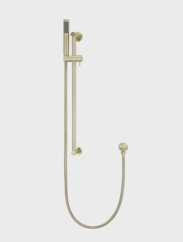 Round Hand Shower On Rail Column