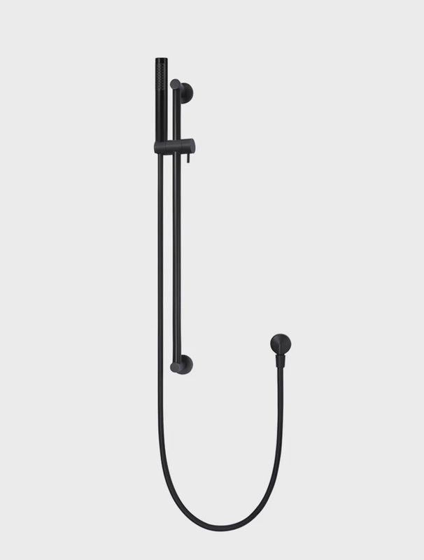 Round Hand Shower On Rail Column
