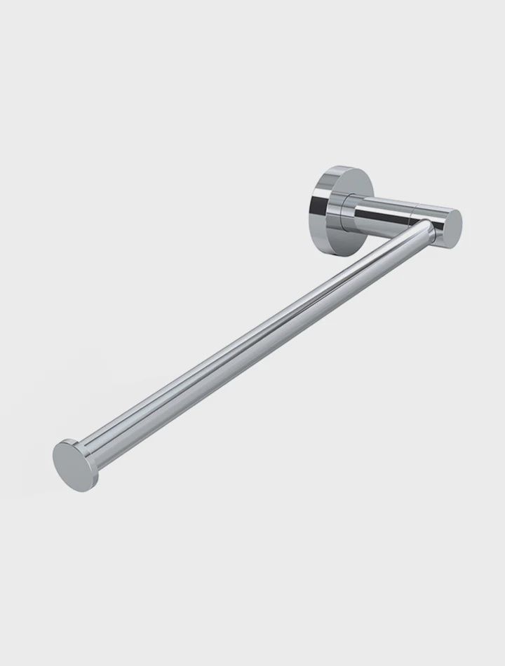 Round Guest Towel Rail, Finish: Chrome