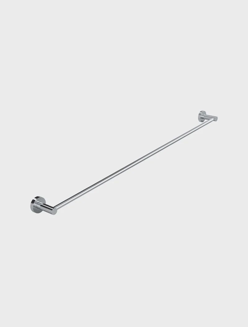 Round Single Towel Rail, Finish: Chrome