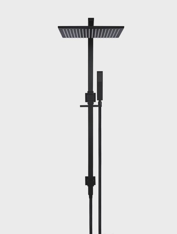 Square Combination Shower Rail