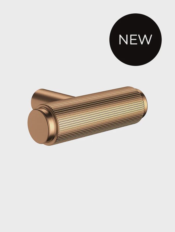 Öppen T-Pull Cabinet Handle (Linear Knurled)