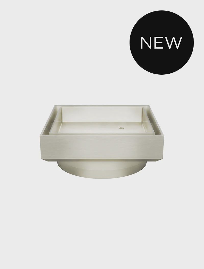 Shower Waste With Tile Insert, Finish: Brushed Nickel