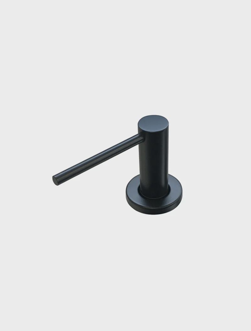 Round Soap Dispenser, Finish: Matte Black