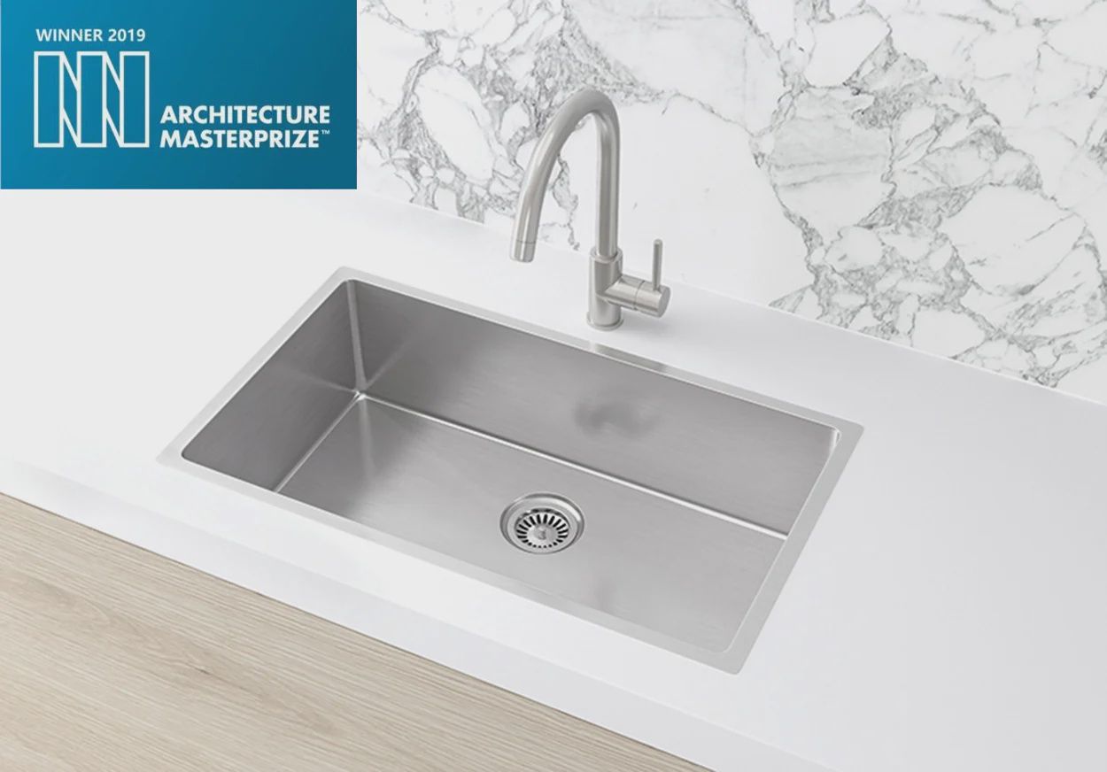 Lavello Kitchen Sink - Single Bowl 760 x 440, Finish: Brushed Nickel