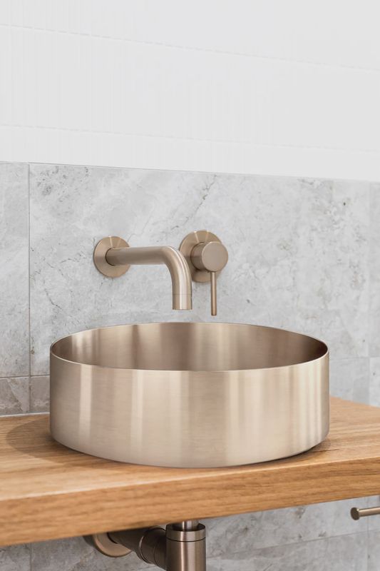 Lavello Round Steel Bathroom Basin 380 x 110