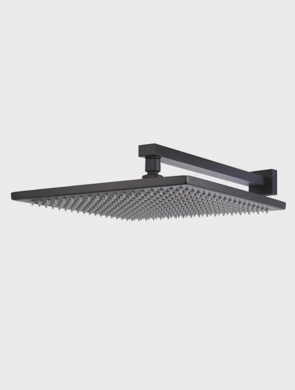 Square Wall Shower w/300mm Shower Rose w/400mm Arm