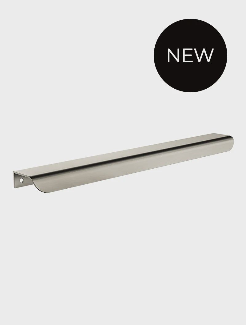 Öppen Edge-Pull 300mm Cabinet Handle (Brushed), Finish: Brushed Nickel