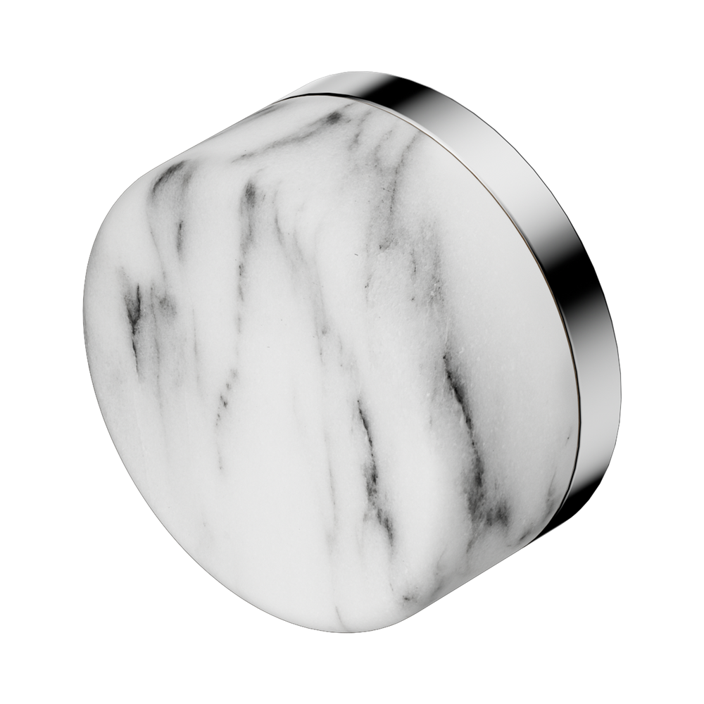 Serenity Arabescato Corchia Handle, Finish: Chrome