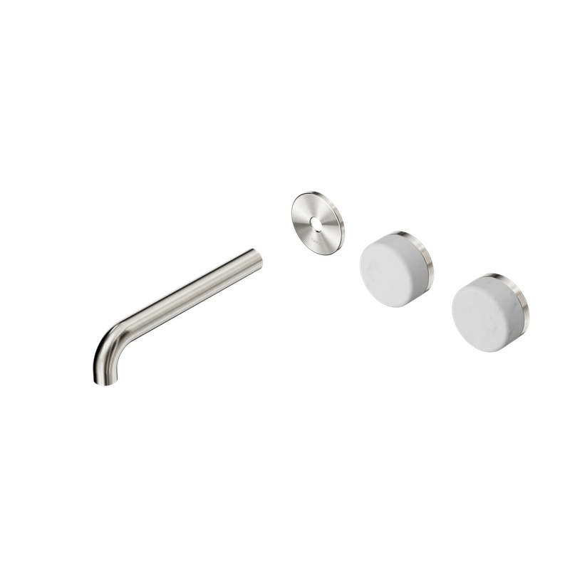 Serenity Wall Basin Set Offset Spout With Carrara Handle Trim Kit Only