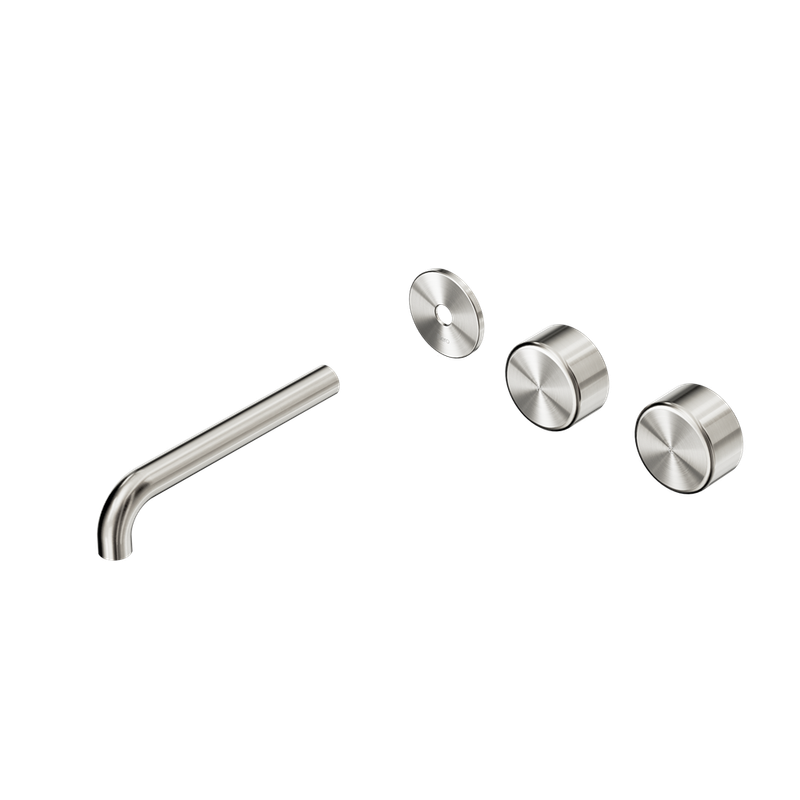 Serenity Wall Basin Set Offset Spout With Metal Handle Trim Kit Only