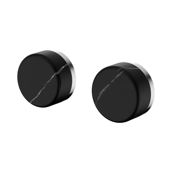 Serenity Wall Top Assembly With Marquina Black Handle, Finish: Chrome