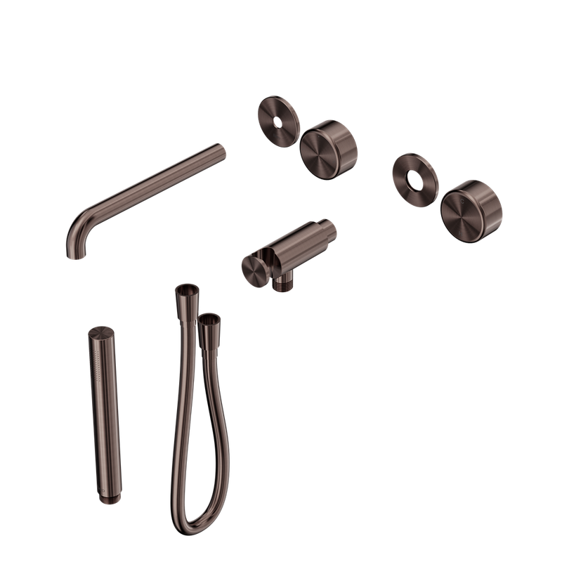 Serenity Progressive Shower System With Spout With Metal Handle And Slim Shower Trim Kit Only