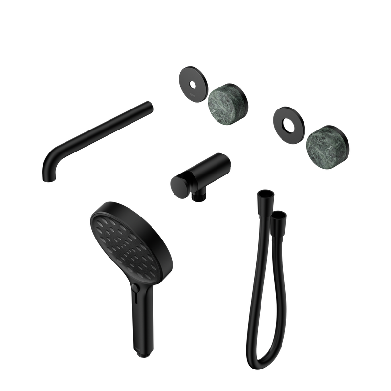 Serenity Progressive Shower System With Spout With Verde Alpi Handle And Serenity Hand Shower Trim Kit Only