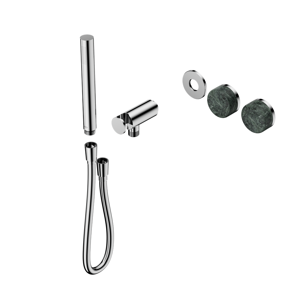Serenity Progressive Shower System With Verde Alpi Handle And Slim Shower Trim Kit Only, Finish: Chrome