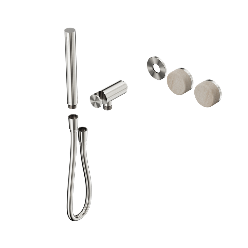 Serenity Progressive Shower System With Rome Travertine Handle And Slim Shower Trim Kit Only