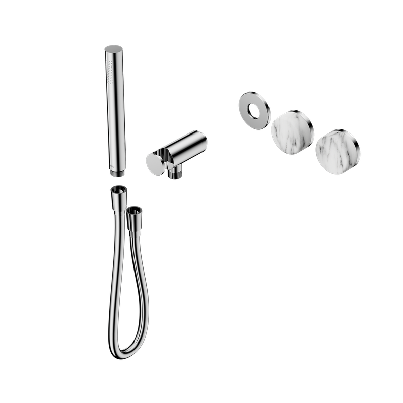 Serenity Progressive Shower System With Arabescato Corchia Handle And Slim Shower Trim Kit Only