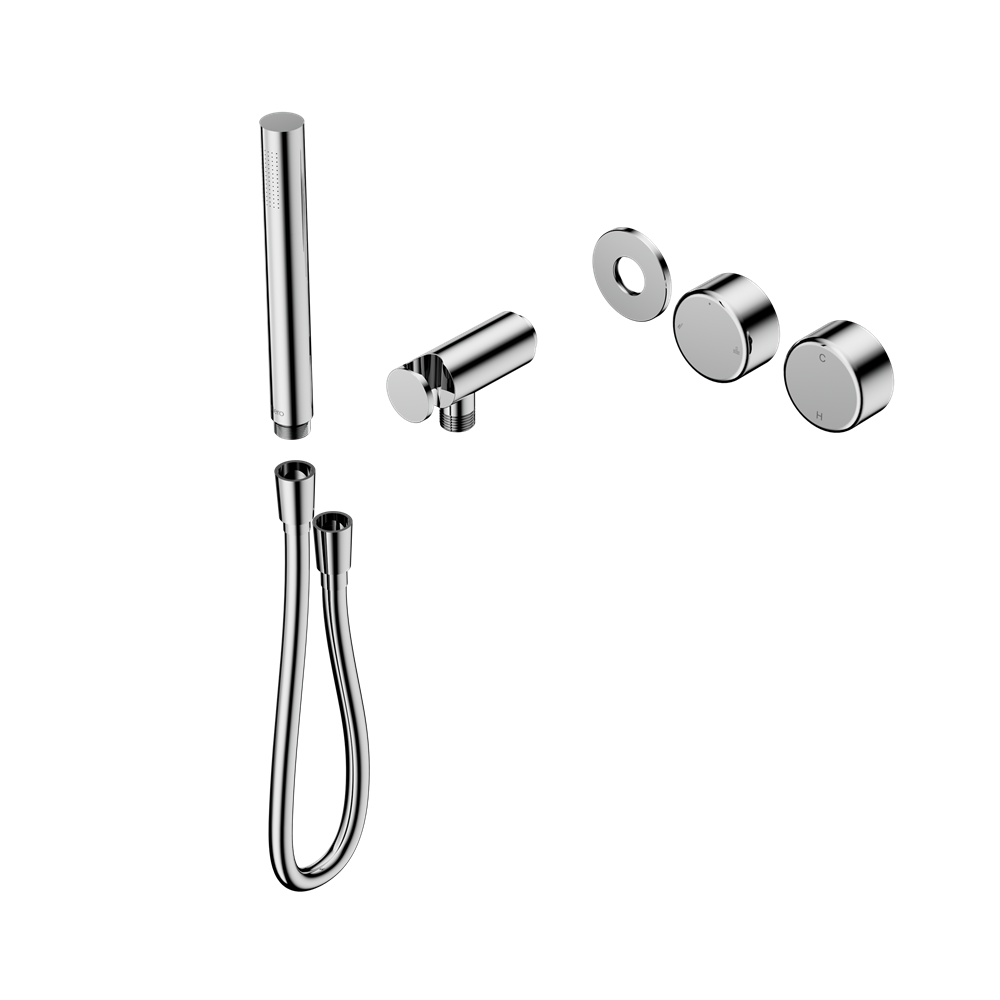 Serenity Progressive Shower System With Metal Handle And Slim Shower Trim Kit Only, Finish: Chrome