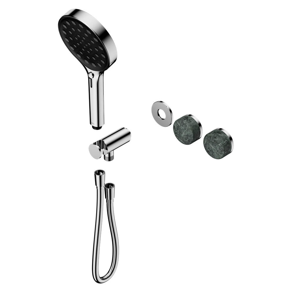 Serenity Progressive Shower System With Verde Alpi Handle And Serenity Hand Shower Trim Kit Only, Finish: Chrome