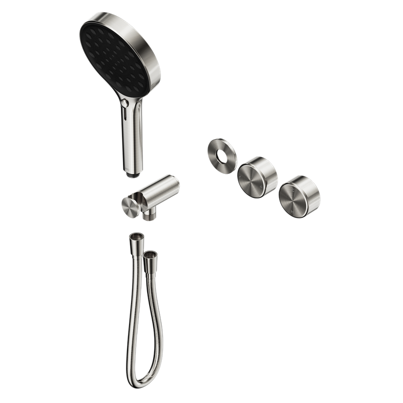 Serenity Progressive Shower System With Metal Handle And Serenity Hand Shower Trim Kit Only