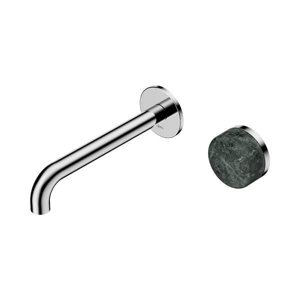 Serenity Progressive Wall Basin Mixer Spout With Verde Alpi Handle, Finish: Chrome, Size: 160mm Spout