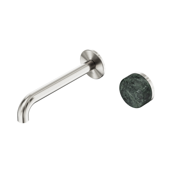 Serenity Progressive Wall Basin Mixer Spout With Verde Alpi Handle