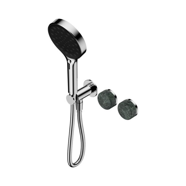 Serenity Progressive Shower System With Verde Alpi Handle And Serenity Hand Shower, Finish: Chrome