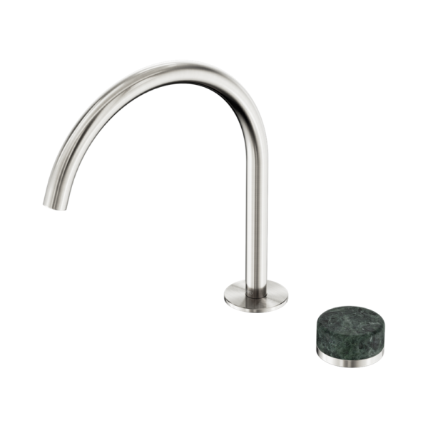 Serenity Progressive Bath/Kitchen Mixer Arc Spout With Verde Alpi Handle