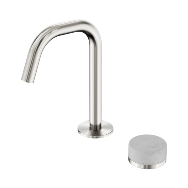 Serenity Progressive Basin Mixer Edge Spout With Carrara Handle