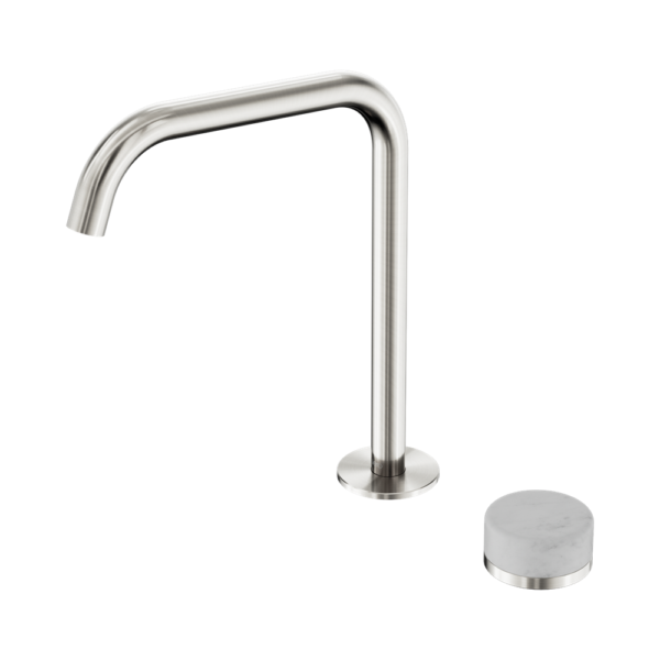 Serenity Progressive Bath/Kitchen Mixer Edge Spout With Carrara Handle