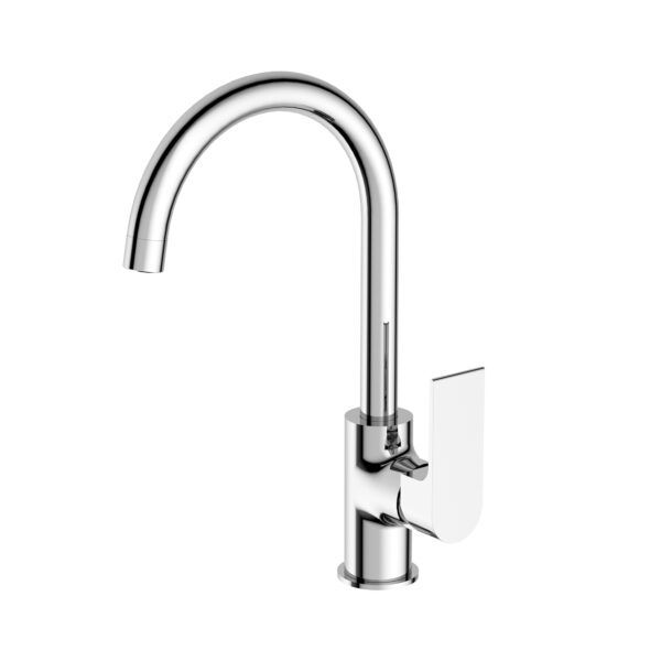 Bianca Kitchen Mixer Gooseneck Spout, Finish: Chrome