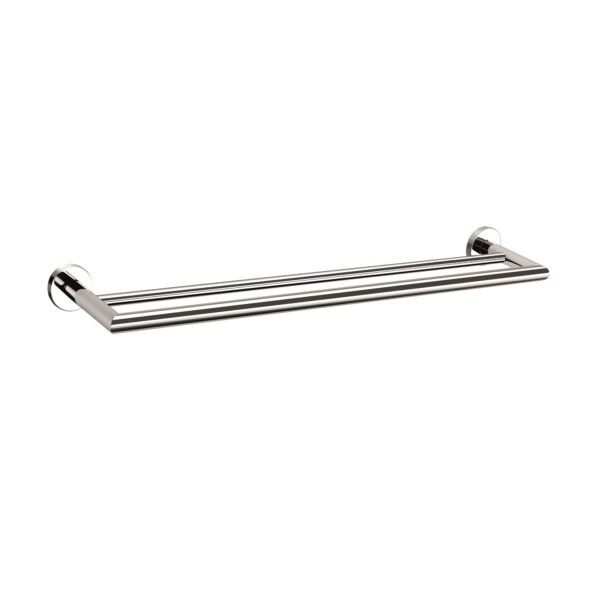 Dolce Double Towel Rail, Finish: Chrome, Size: 700mm
