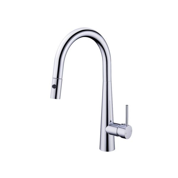 Dolce Pull Out Sink Mixer With Vegie Spray Function, Finish: Chrome