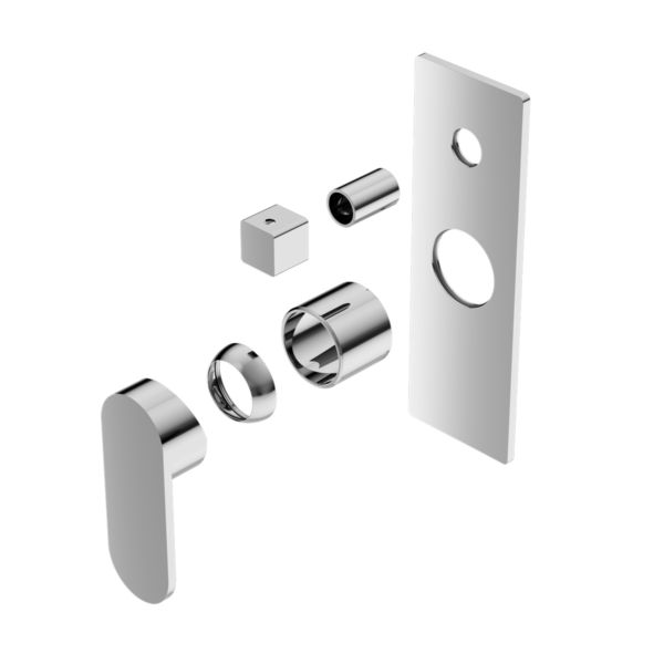 Ecco Shower Mixer With Divertor Trim Kits Only, Finish: Chrome